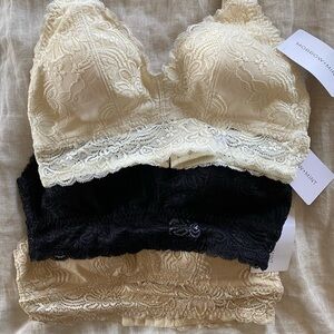 NWT - Morrow + Mint Tulip Lace Nursing Bralettes